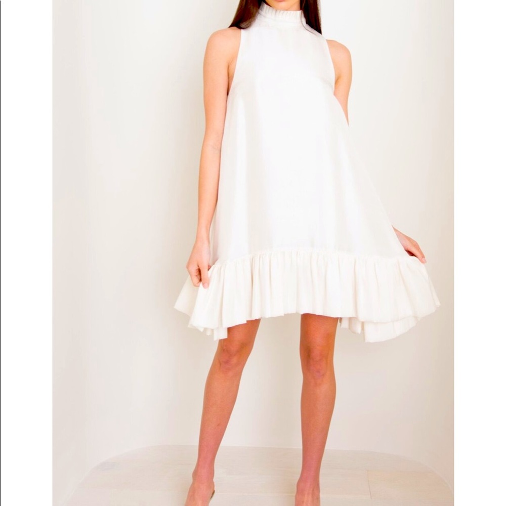 Azeeza Alcott Raw Silk Dress
